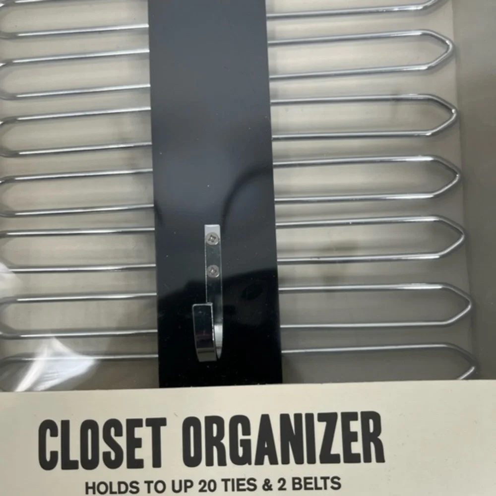 Dockers closet organizer for ties and belts. Great gift for Father’s Day!